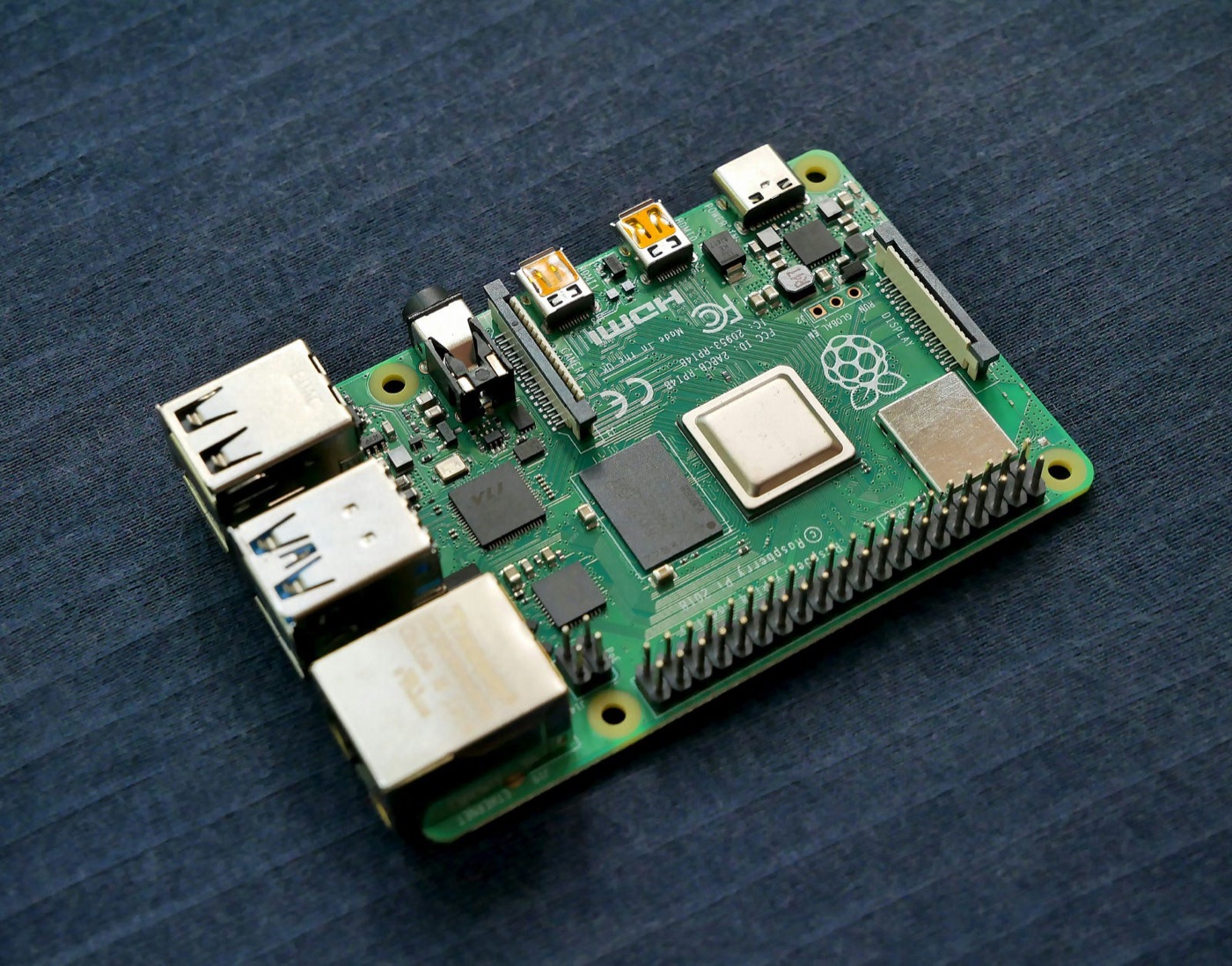 A Raspberry Pi board
